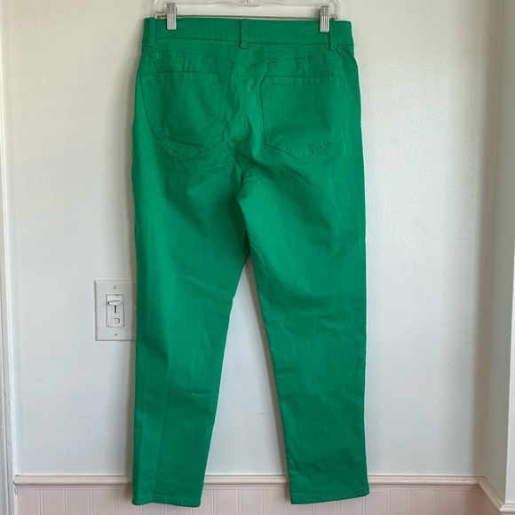 NWOT Draper James Green RSVP Pants Stretchy Waistband - Picture 3 of 5